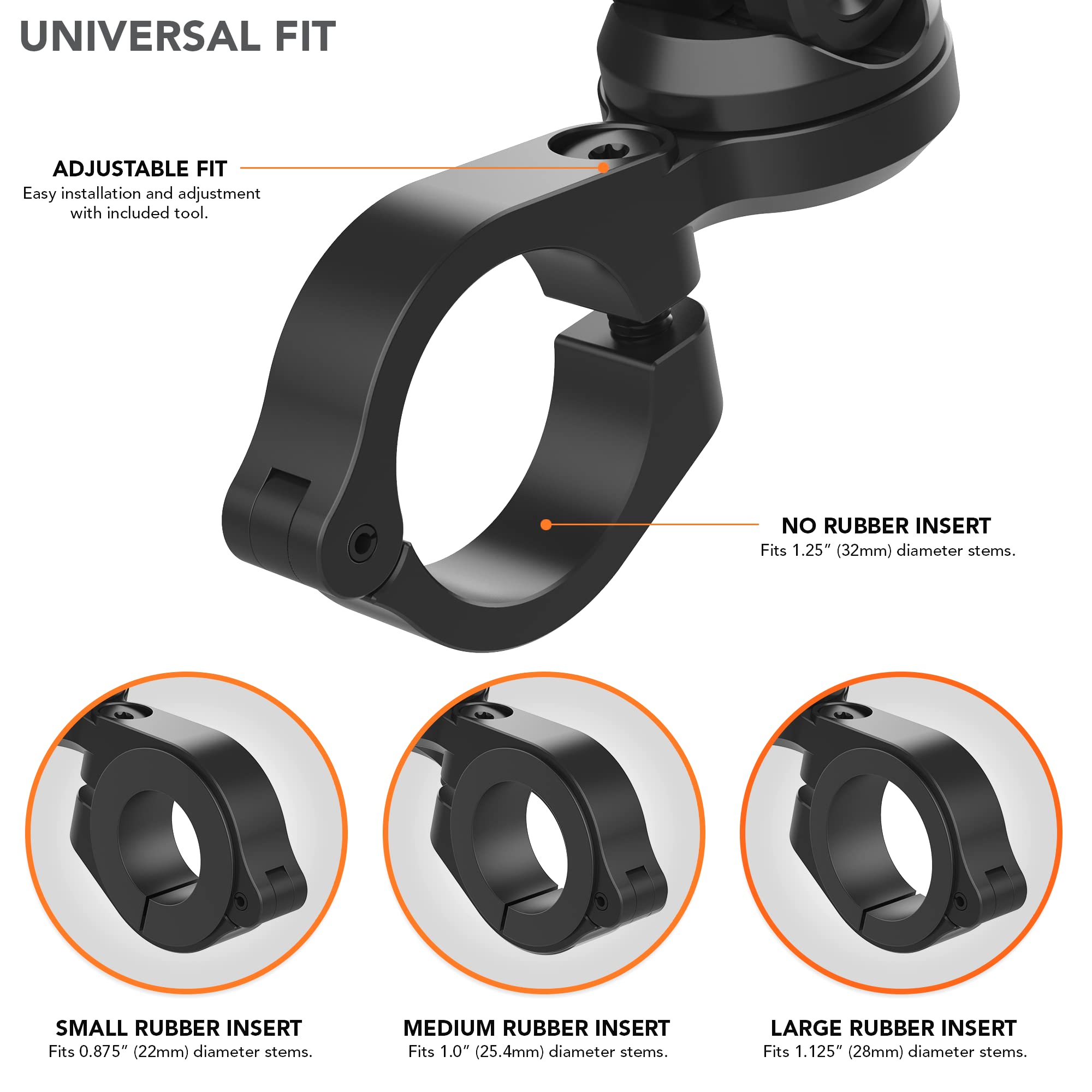Foto 3 pulgar | Soporte De Teléfono Móvil Para Manillar De Motocicleta Rokform Black - Venta Internacional.