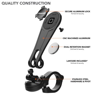 Foto 5 | Soporte De Teléfono Móvil Para Manillar De Motocicleta Rokform Black - Venta Internacional.