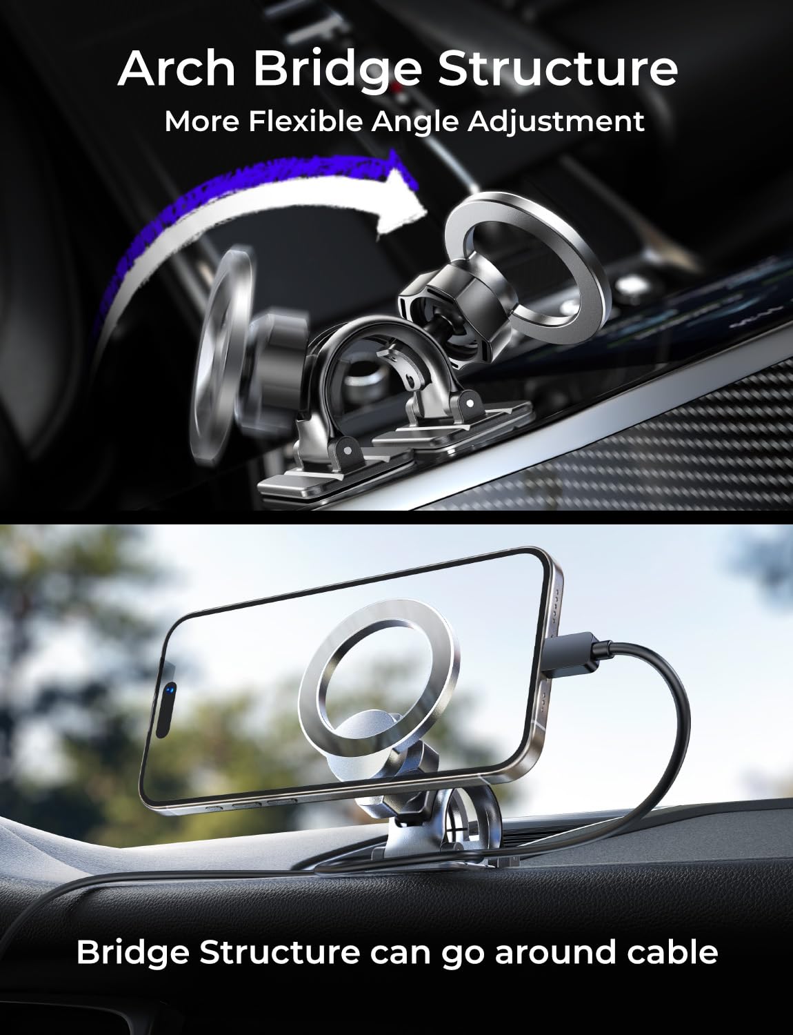 Foto 7 pulgar | Soporte Magnético Para Coche Lisen Para Iphone 15/14/13/12 Pro Max - Venta Internacional.
