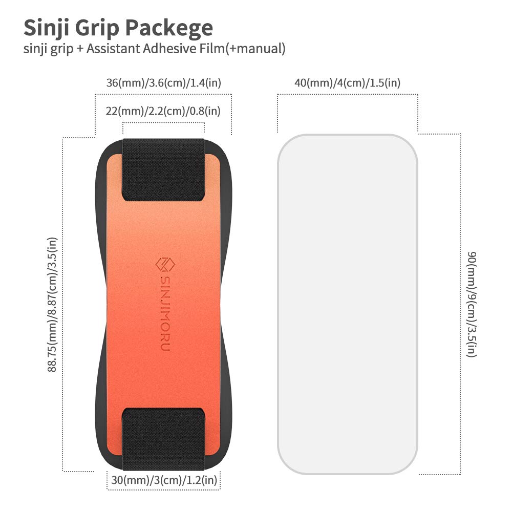 Foto 7 | Phone Grip Sinjimoru Sinji Grip De Silicona, Color Clementina - Venta Internacional.