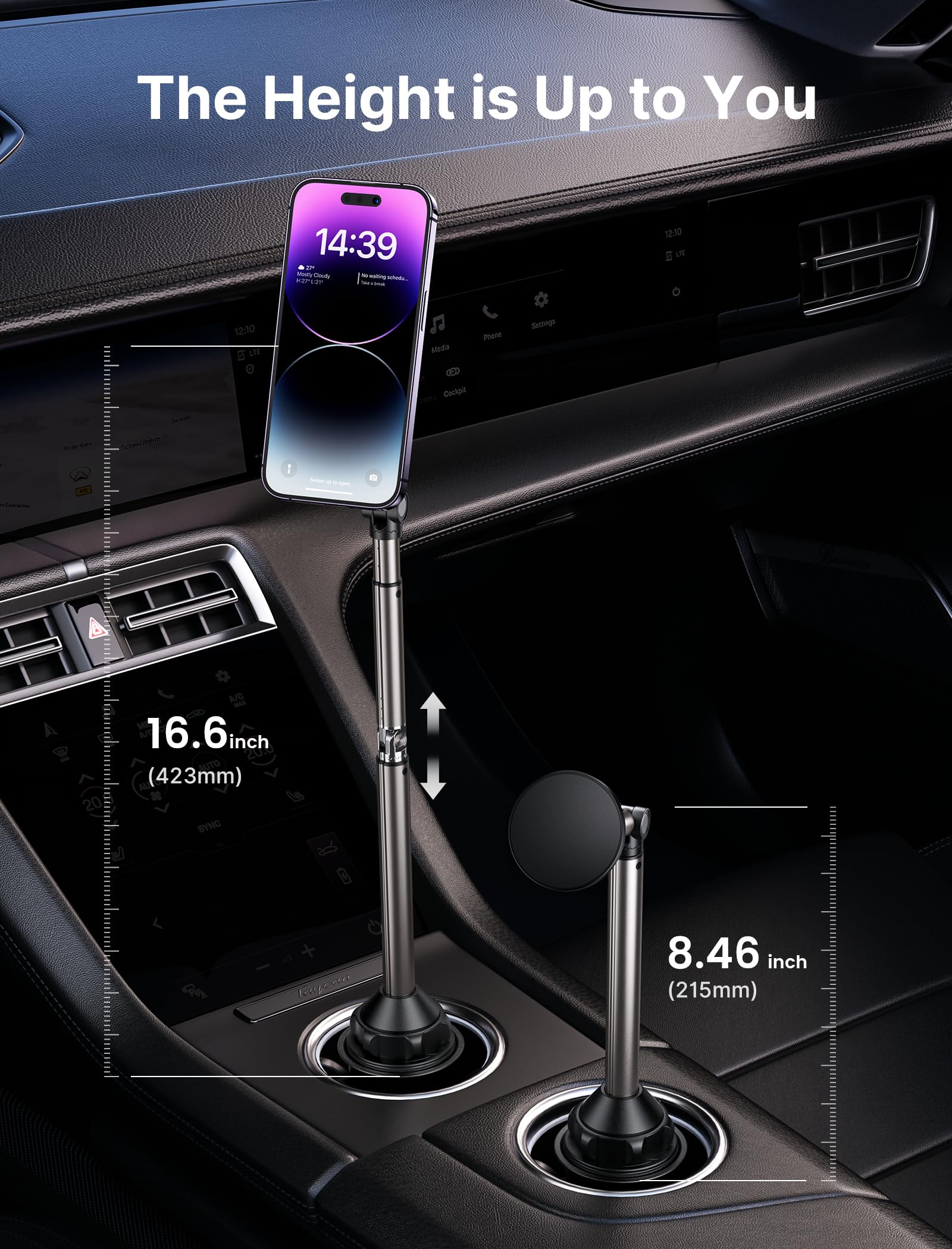 Foto 3 pulgar | Soporte Magnético Para Teléfono Jsaux Para Coche Y Camión Con Brazo Largo - Venta Internacional.