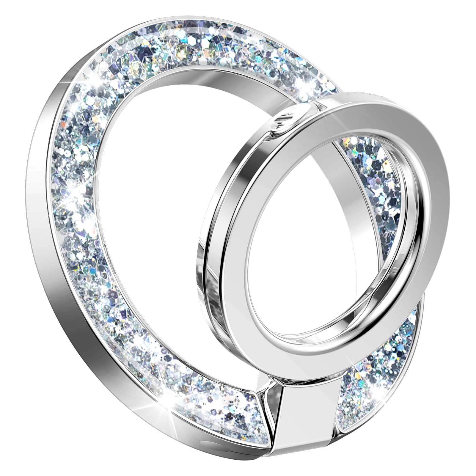 Soporte Magnético Para Anillo De Teléfono Gviewin Para Iphone 16 Pro Max, Plateado - Venta Internacional. $676