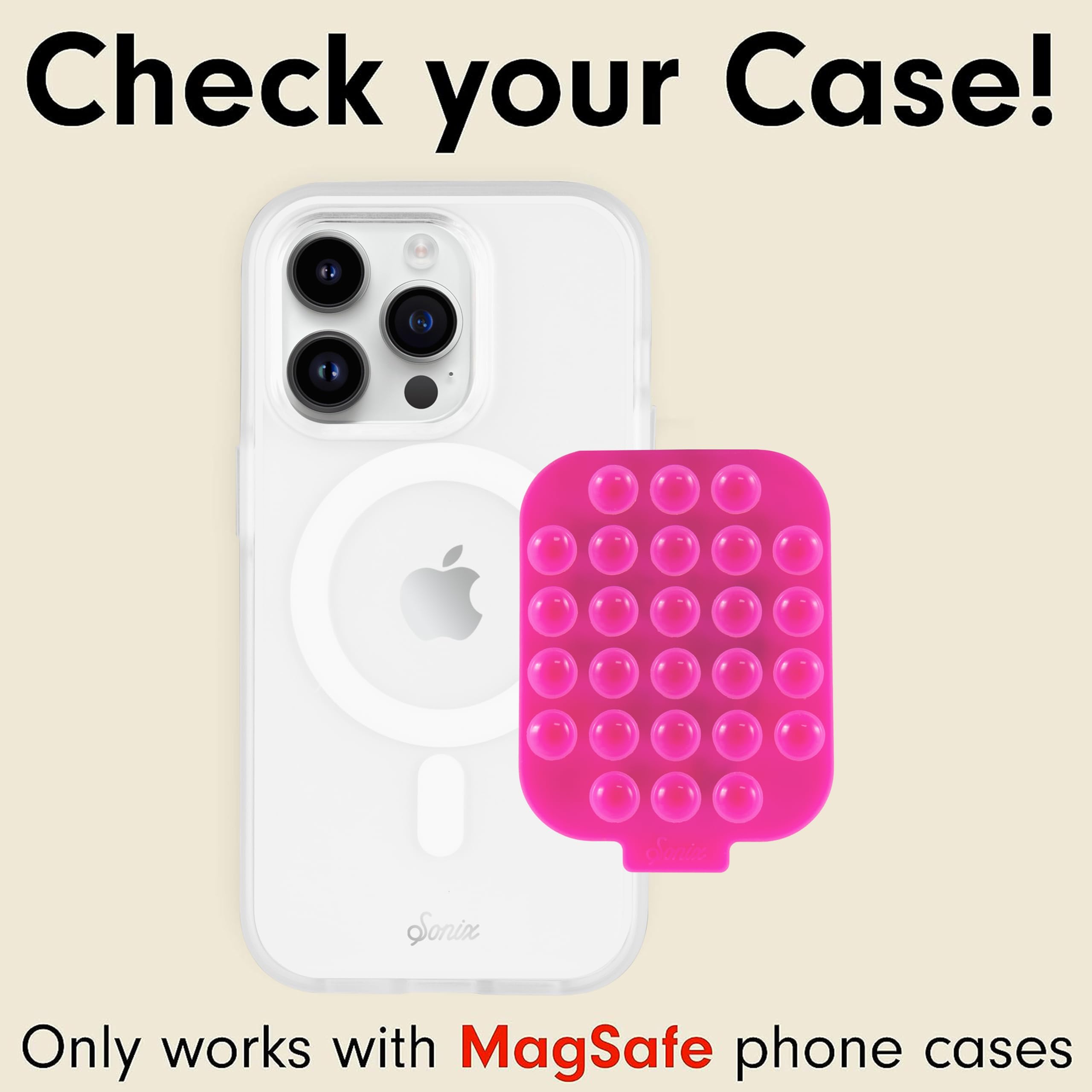Foto 3 pulgar | Ventosa Magnética De Silicona Con Soporte Para Iphone Sonix - Venta Internacional.