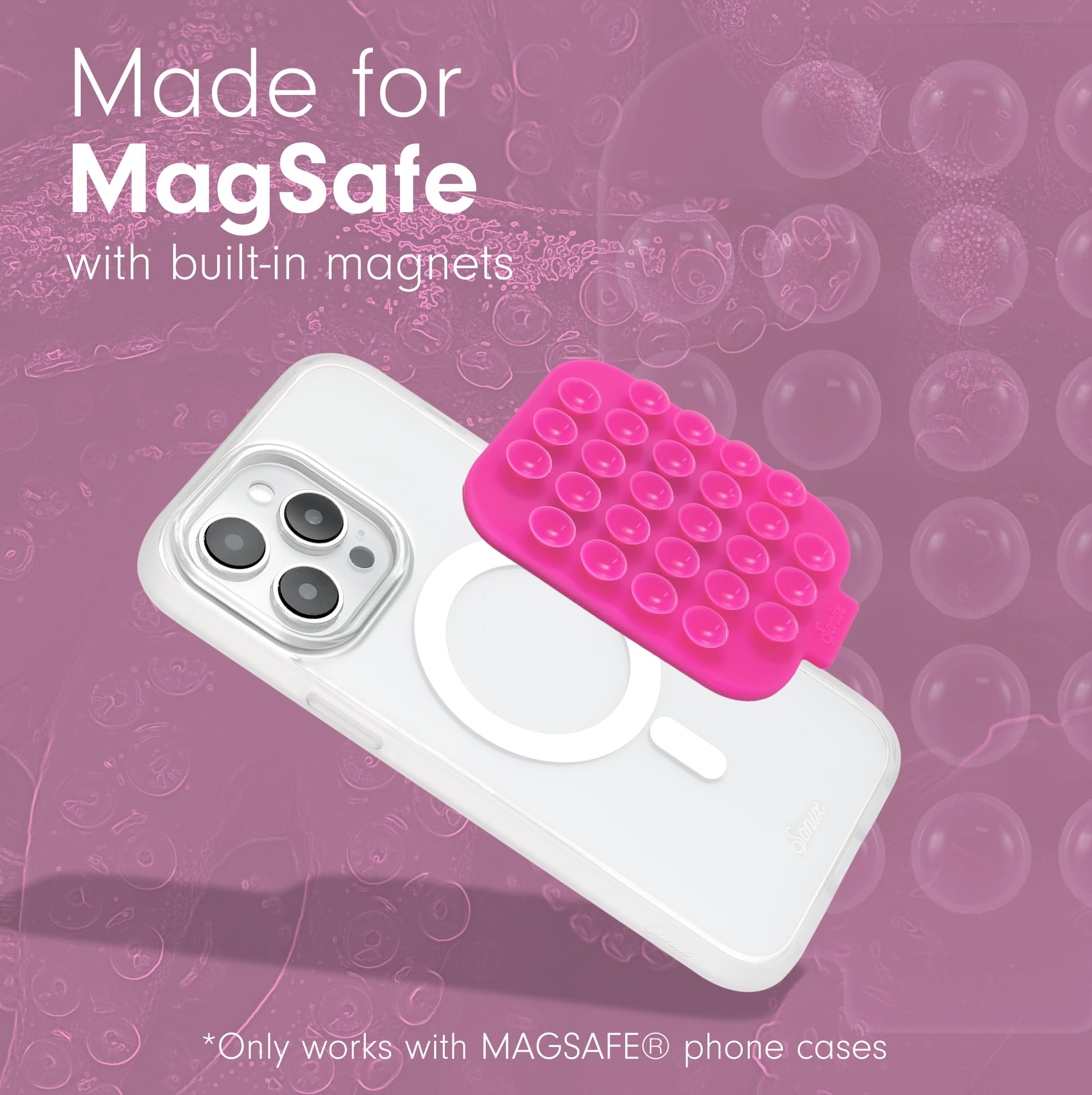 Foto 5 pulgar | Ventosa Magnética De Silicona Con Soporte Para Iphone Sonix - Venta Internacional.
