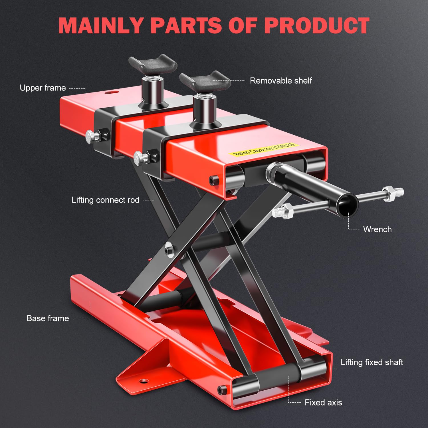 Foto 3 pulgar | Soporte Para Elevador De Tijera Para Motocicleta, Dna Motoring, 500 Kg - Venta Internacional.