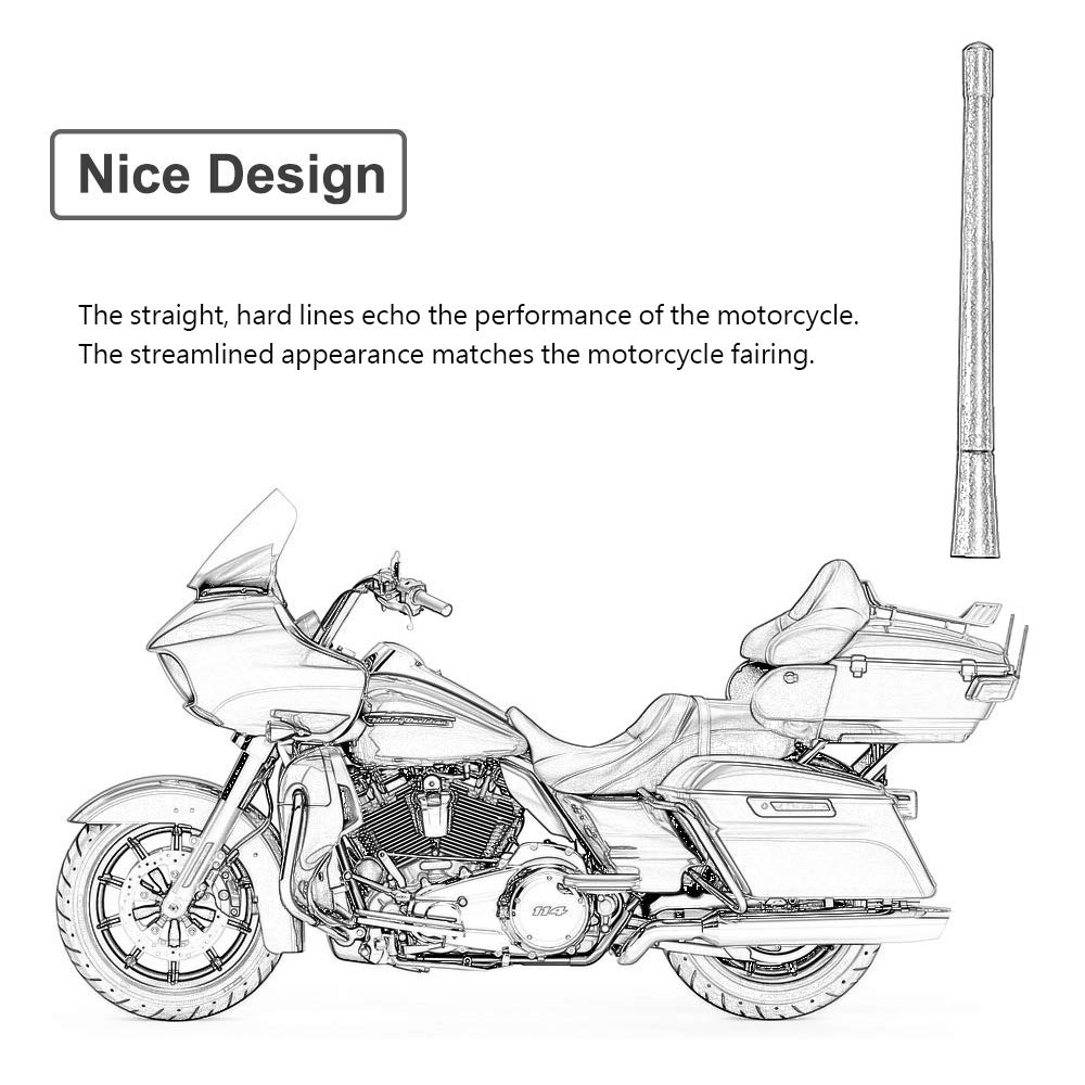 Foto 5 pulgar | Antena De Moto De Repuesto Ba-boling De 7 Pulgadas Para Harley D - Venta Internacional.