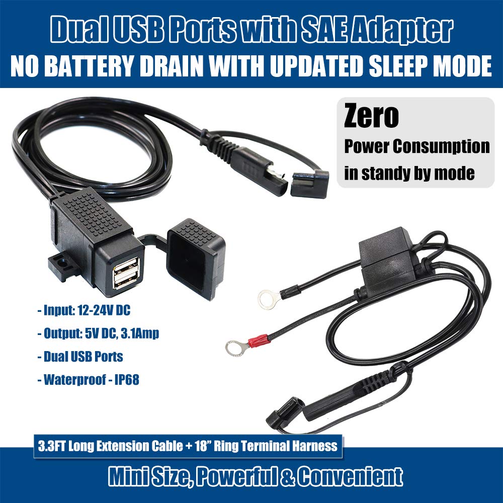 Foto 3 pulgar | Kit De Doble Usb Para Motocicleta Motopower Mp0609ea 3.1 A, Resistente Al Agua - Venta Internacional.