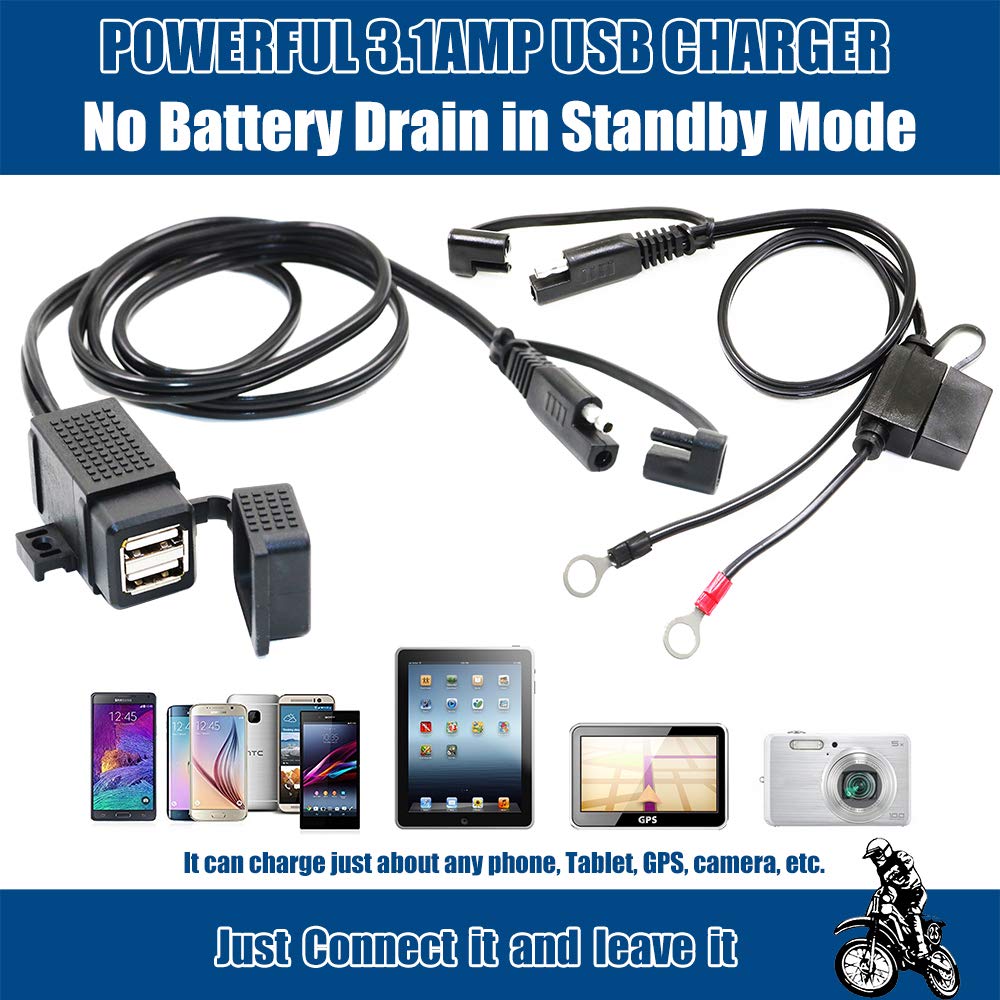 Foto 4 pulgar | Kit De Doble Usb Para Motocicleta Motopower Mp0609ea 3.1 A, Resistente Al Agua - Venta Internacional.