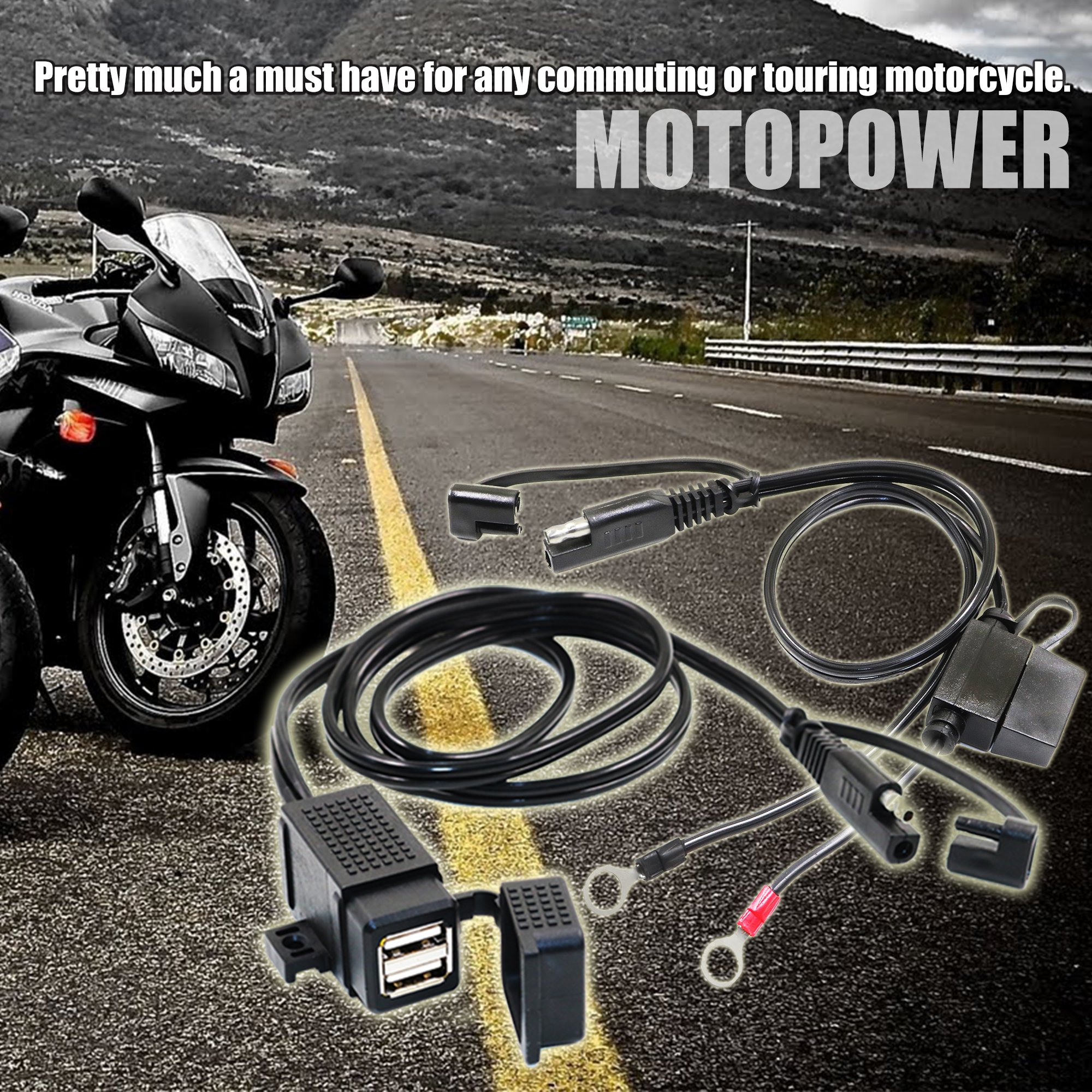 Foto 8 pulgar | Kit De Doble Usb Para Motocicleta Motopower Mp0609ea 3.1 A, Resistente Al Agua - Venta Internacional.