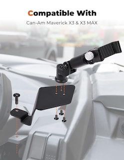 Foto 6 | Soporte De Teléfono Kemimoto X3 Cnc De Aluminio Para Can-am Maverick X3 - Venta Internacional.