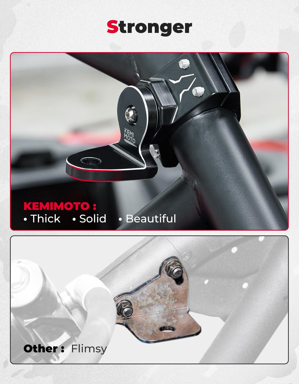 Foto 4 pulgar | Whip Light Mount Kemimoto Utv De Aluminio Cnc De Alta Resistencia, Paquete De 1 Unidad - Venta Internacional.