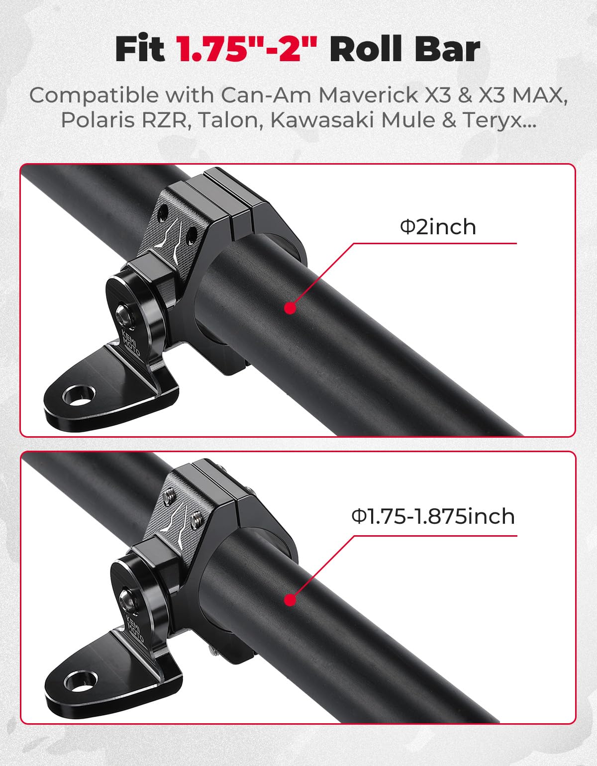 Foto 6 | Whip Light Mount Kemimoto Utv De Aluminio Cnc De Alta Resistencia, Paquete De 1 Unidad - Venta Internacional.