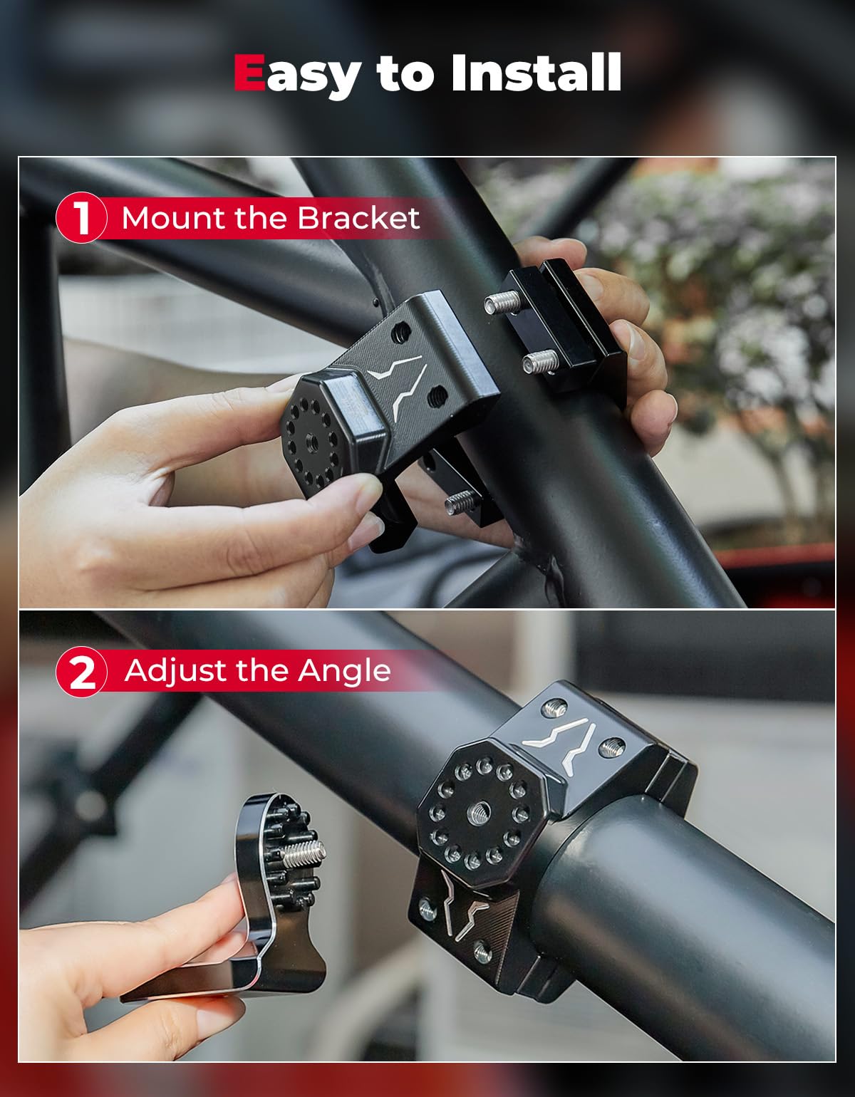 Foto 7 | Whip Light Mount Kemimoto Utv De Aluminio Cnc De Alta Resistencia, Paquete De 1 Unidad - Venta Internacional.