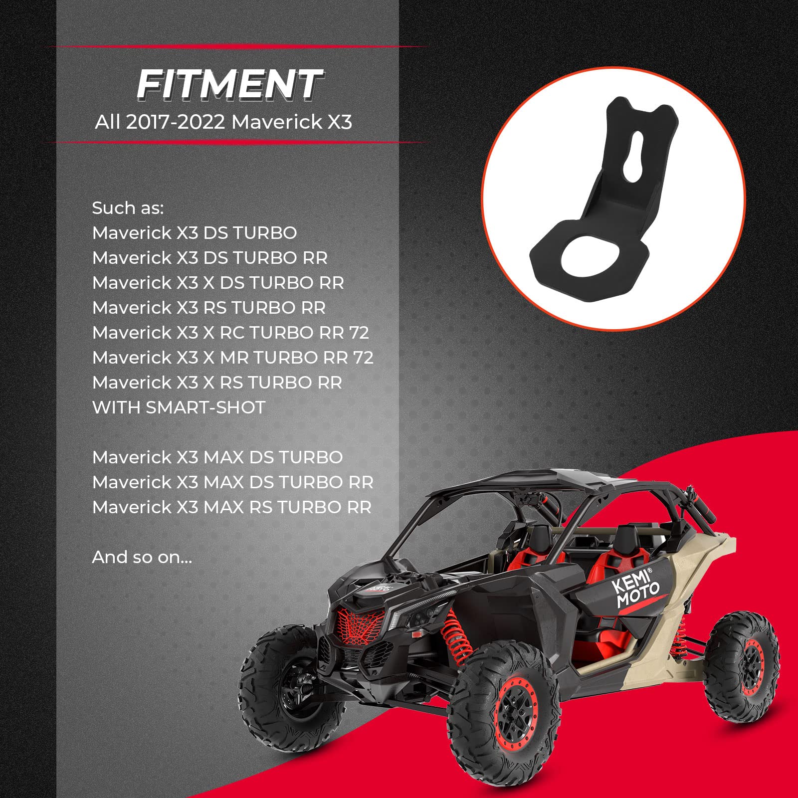 Foto 6 pulgar | Soportes De Amarre Y Ganchos Kemimoto X3 Para Can Am Maverick X3 - Venta Internacional.