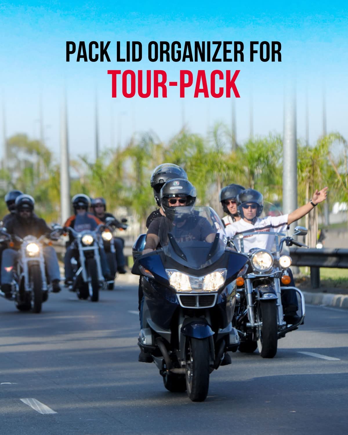 Foto 8 pulgar | Organizador De Tapas Kemimoto Tour Pack Para Street Glide Road King - Venta Internacional.