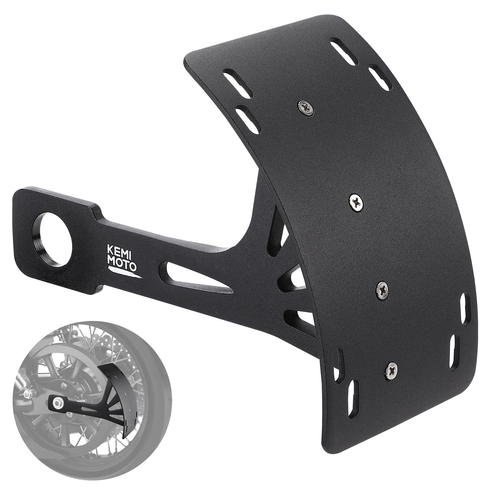 Soporte Universal Para Matrícula De Moto Kemimoto, Negro - Venta Internacional. $1,021