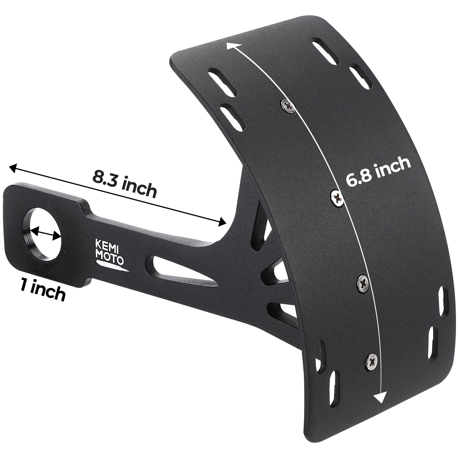 Foto 6 pulgar | Soporte Universal Para Matrícula De Moto Kemimoto, Negro - Venta Internacional.