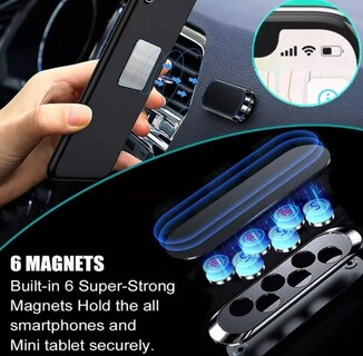 Foto 2 | Xtellar Soporte Magnético Universal Para Celular En Auto Paquete De 3 Unidades
