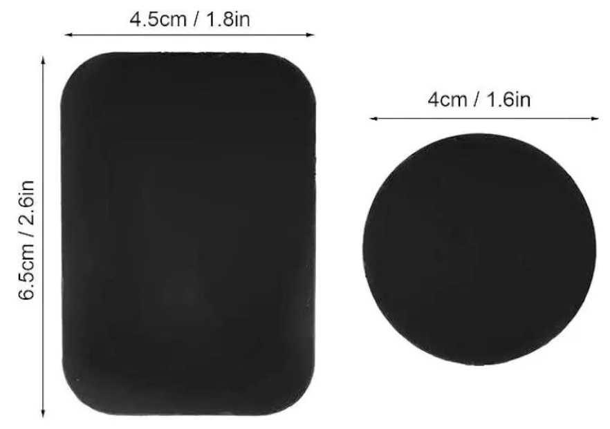Foto 4 pulgar | Xtellar Set De 6 Placas De Metal Para Soporte De Teléfono Móvil Magnético Universal