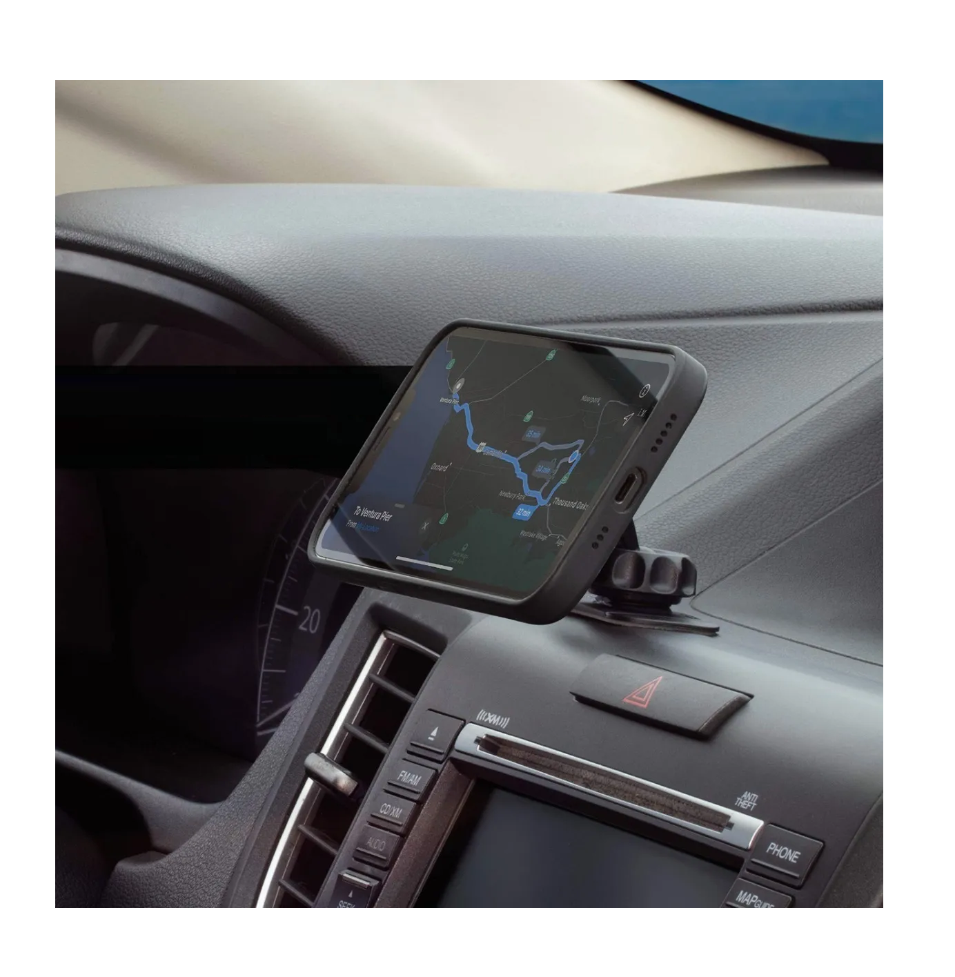 Foto 5 pulgar | Soporte Magnético Ajustable Para Teléfono De Coche 360 Negro
