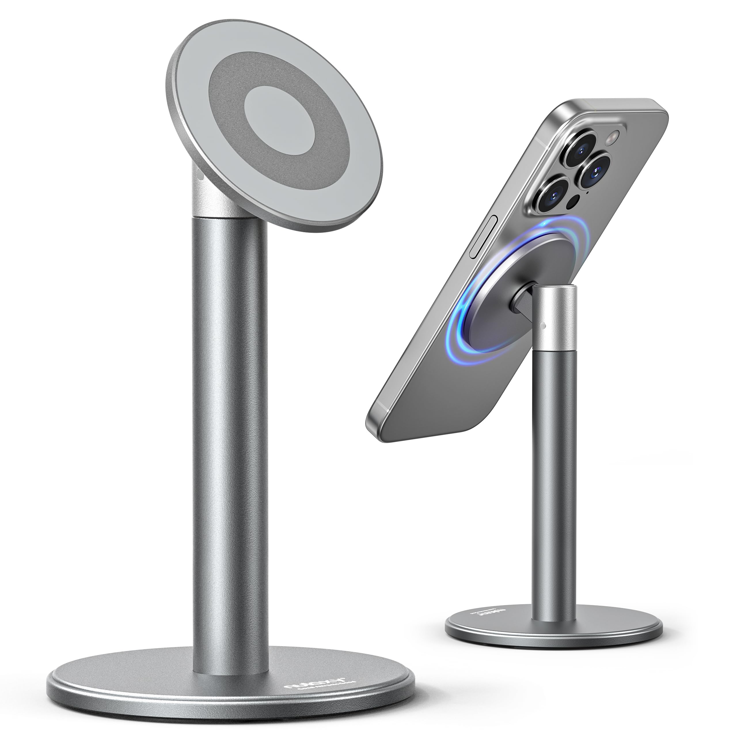 Soporte Para Teléfono Celular Nulaxy Magnetic Aluminium 360°  Giratorio  Gris - Venta Internacional.
