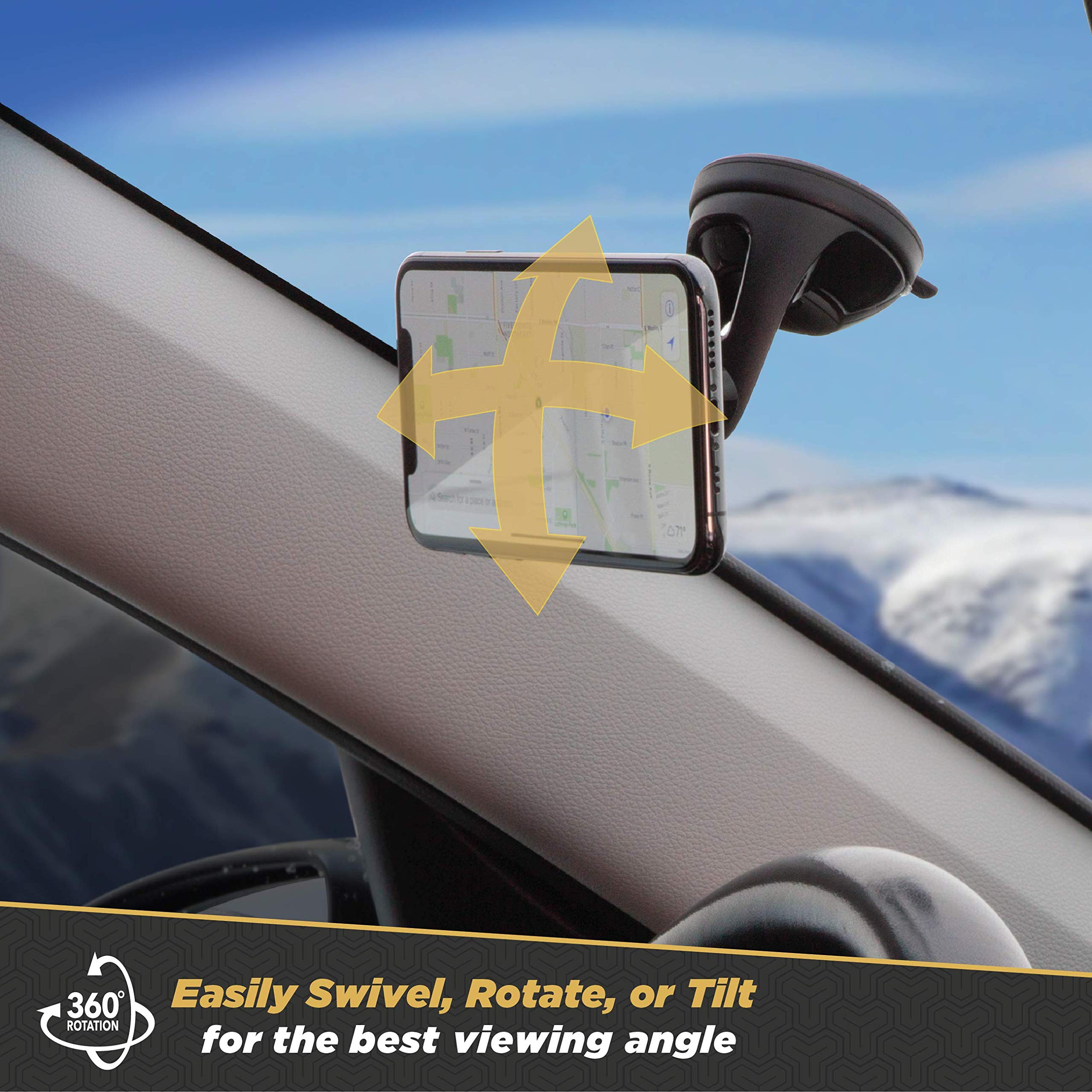 Foto 6 | Soporte Para Teléfono De Coche Scosche Magicmount™ Pro Para Iphone Y Android - Venta Internacional.