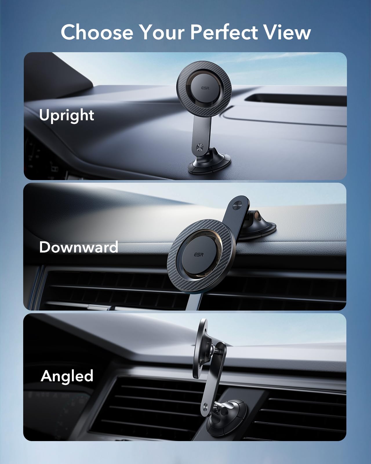 Foto 5 pulgar | Soporte De Coche Esr Para Teléfono Magsafe Para Iphone Con 2 Anillos - Venta Internacional.
