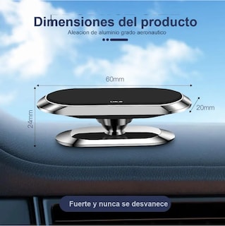 Foto 4 | Soporte Magnético Celular Para Auto base Para Celular Coche 2 Pack
