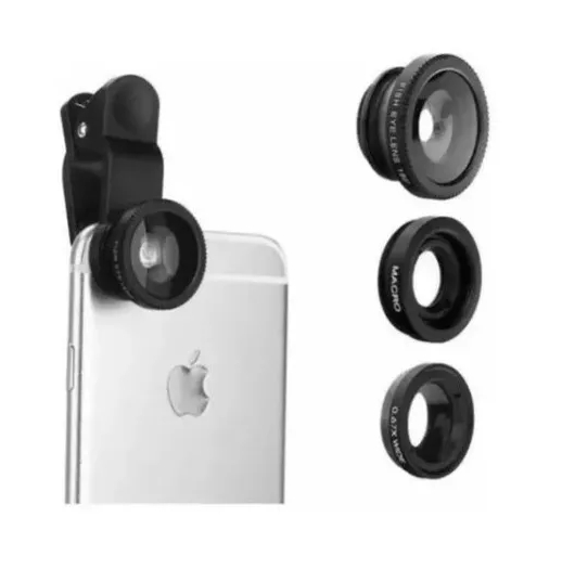 Foto 4 pulgar | Lente Ojo De Pez 3 En 1, Clip Universal, Fotos De Selfies Para Teléfonos Móviles - Venta Internacional.