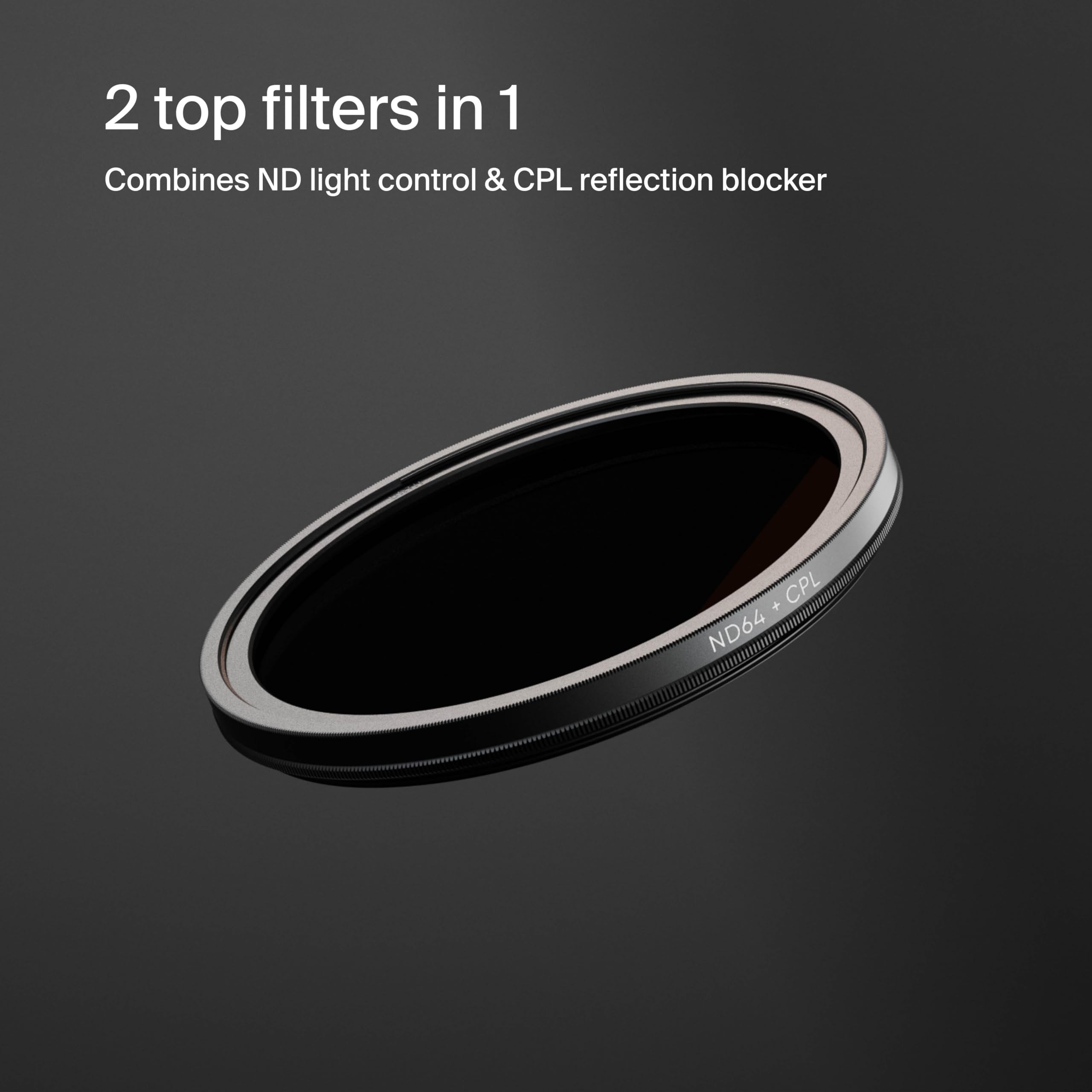 Foto 2 | Filtro De Lente De Cámara Urth Cpl + Nd64 40,5 Mm 6 F-stops Nano-coa - Venta Internacional.
