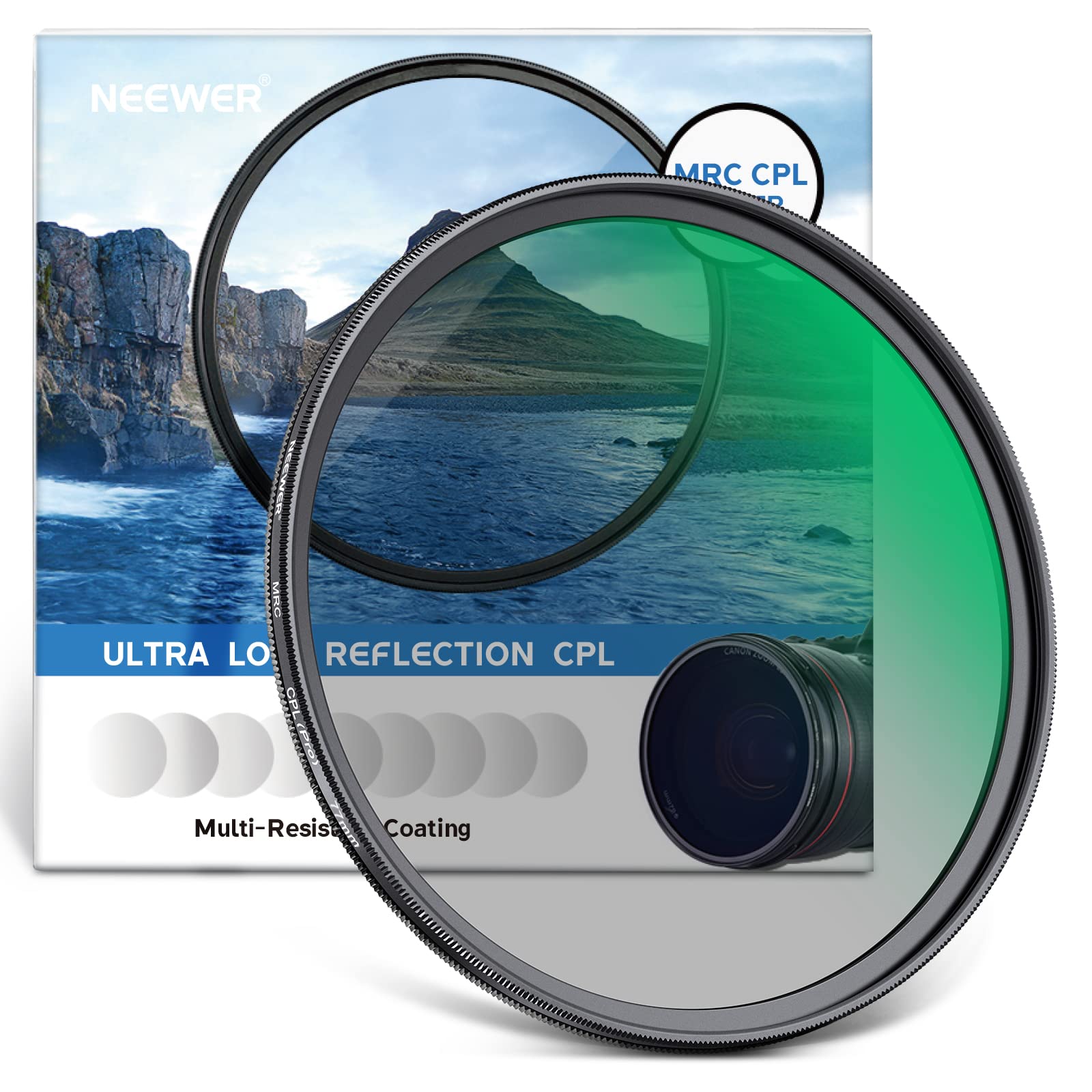 Foto 1 | Filtro Polarizador Neewer, 77 Mm, 30 Capas, Nanorrevestimiento - Venta Internacional.