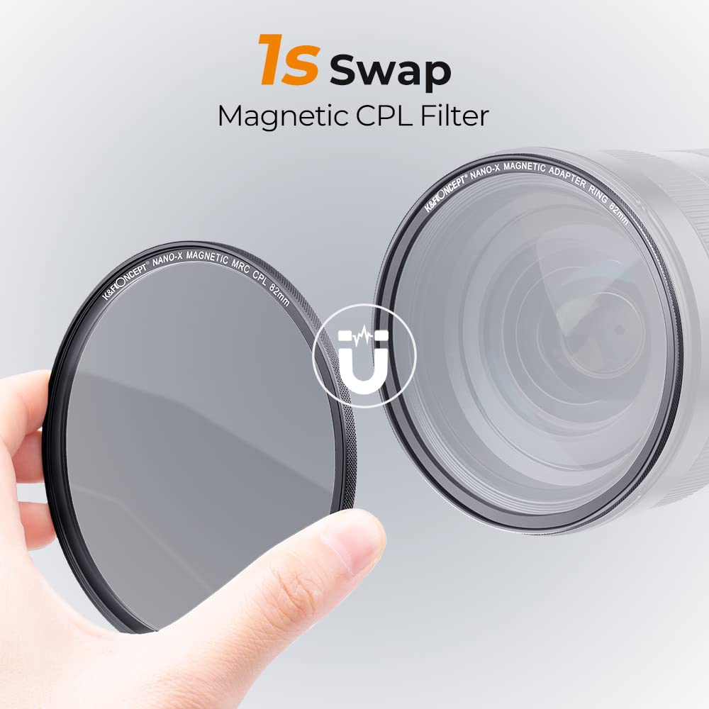 Foto 3 pulgar | Filtro Polarizador Circular K&f Concept Magnetic 77mm - Venta Internacional.