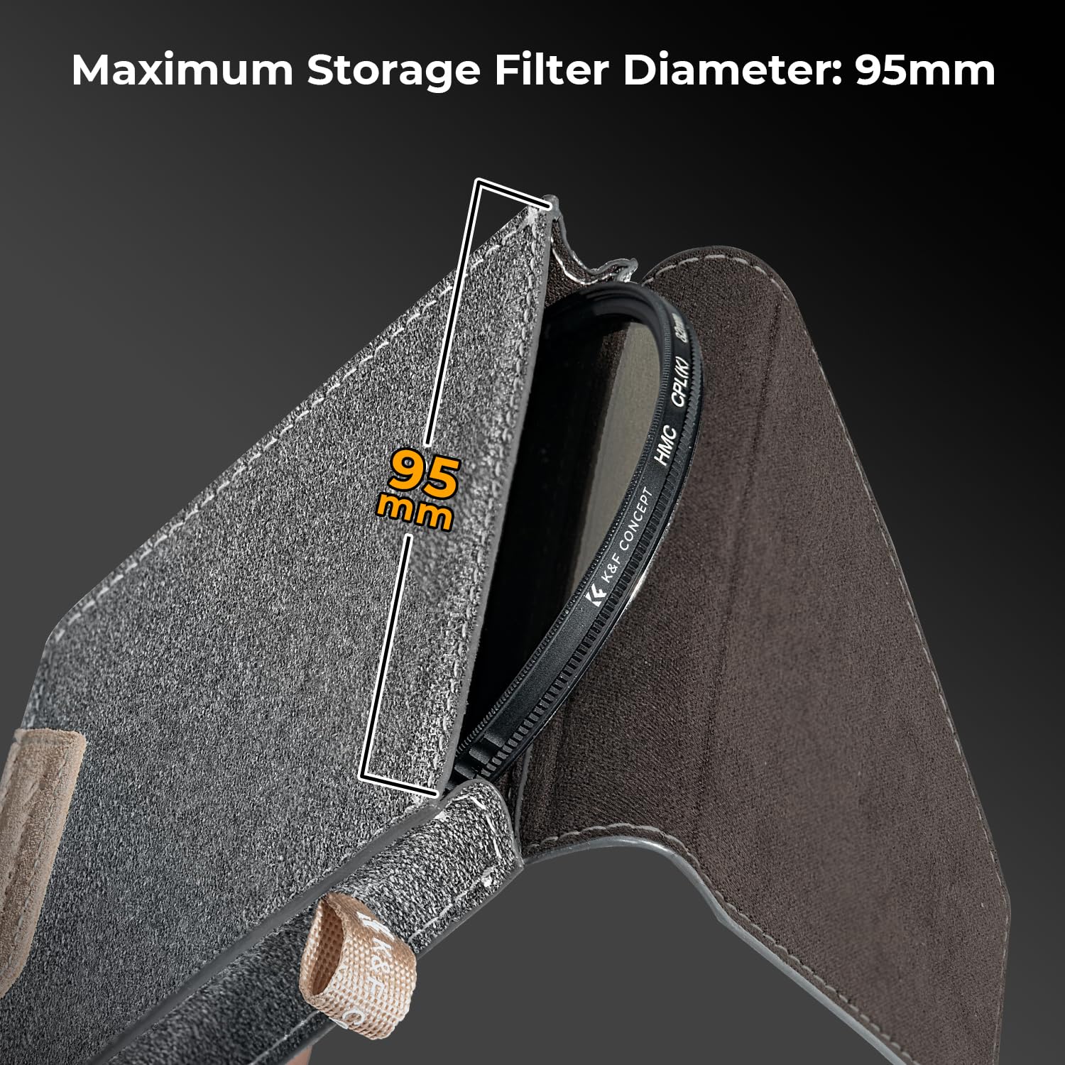 Foto 4 | Funda De Filtro De Lentes K&f Concept De 4 Bolsillos Para Filtros Cuadrados - Venta Internacional.