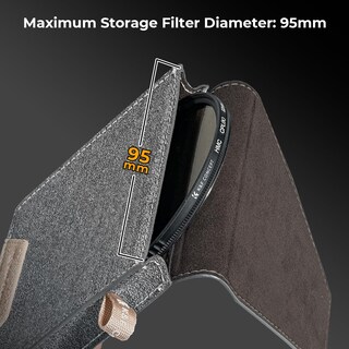 Foto 4 | Funda De Filtro De Lentes K&f Concept De 4 Bolsillos Para Filtros Cuadrados - Venta Internacional.