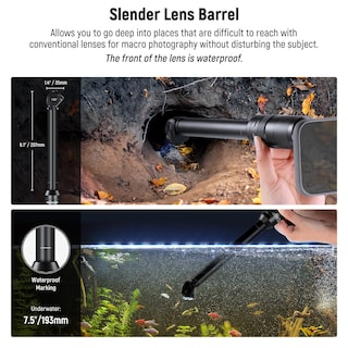 Foto 2 | Lente Macro Probe Neewer Ls-51 Con Aumento De 2x Para Dispositivos Móviles - Venta Internacional.