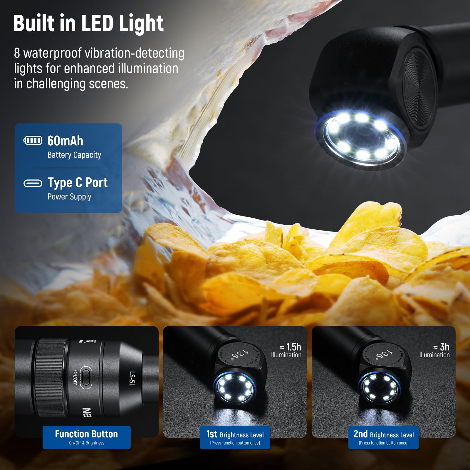 Foto 7 | Lente Macro Probe Neewer Ls-51 Con Aumento De 2x Para Dispositivos Móviles - Venta Internacional.