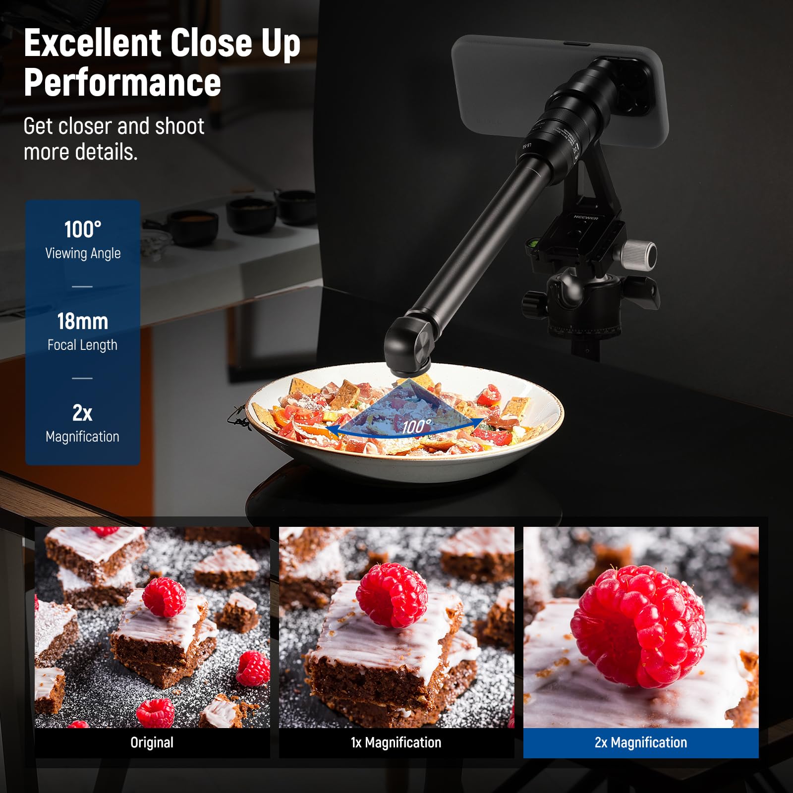 Foto 4 pulgar | Lente Macro Probe Neewer Ls-51 Con Aumento De 2x Para Dispositivos Móviles - Venta Internacional.