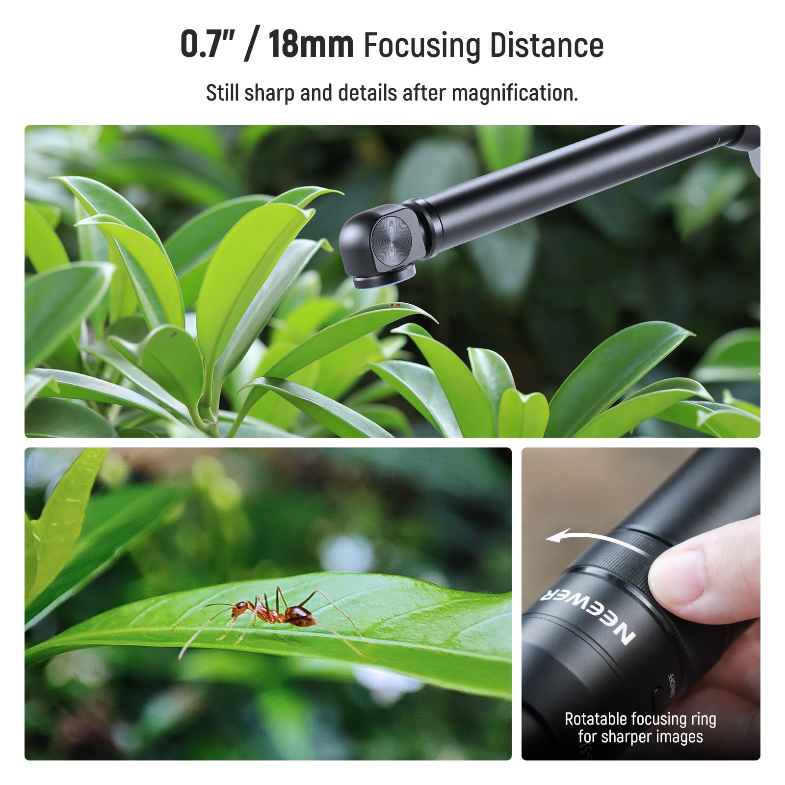 Foto 6 pulgar | Lente Macro Probe Neewer Ls-51 Con Aumento De 2x Para Dispositivos Móviles - Venta Internacional.
