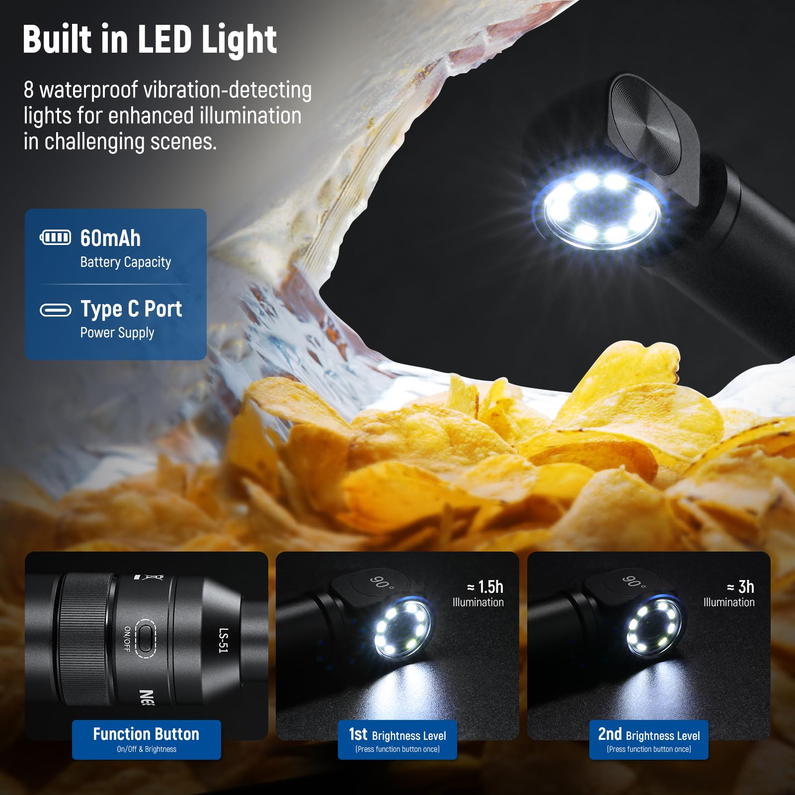 Foto 7 | Lente Macro Probe Neewer Ls-51 Con Aumento De 2x Para Dispositivos Móviles - Venta Internacional.