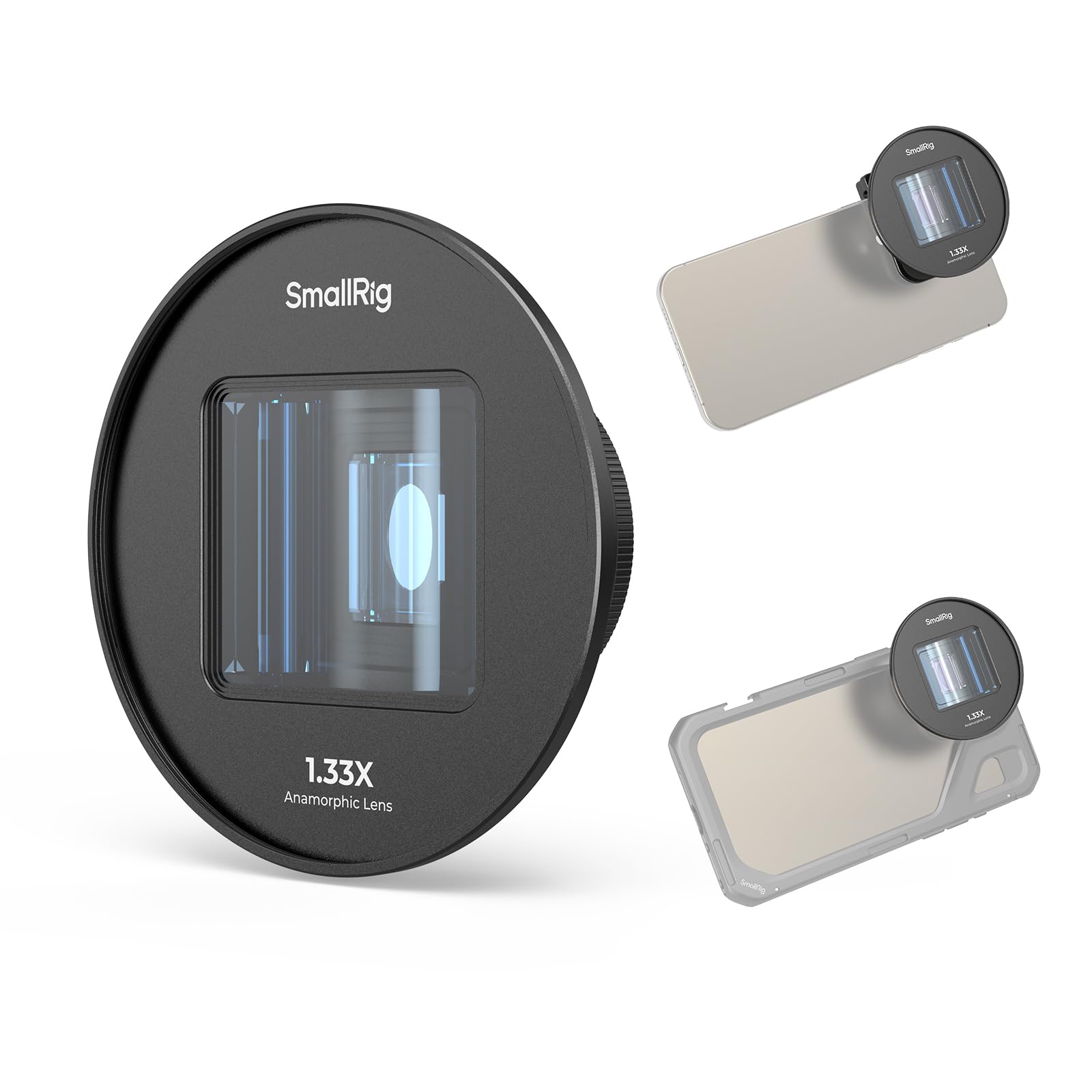 Lente Anamórfica Smallrig 1.33x Para Teléfono Móvil Con Montura En T - Venta Internacional. $3,419