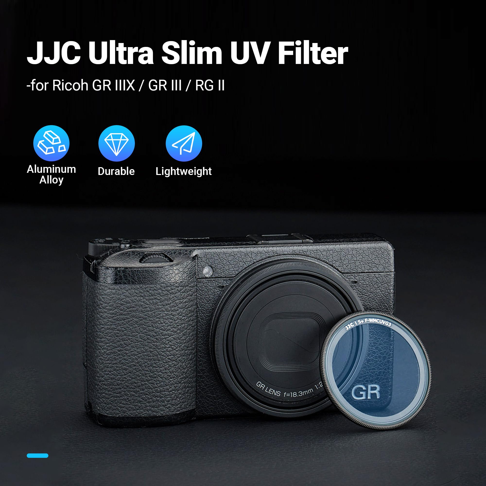 Foto 3 pulgar | Filtro De Protección Uv Jjc Para Ricoh Gr Iiix Gr Iiix Hdf Gr Iii - Venta Internacional.