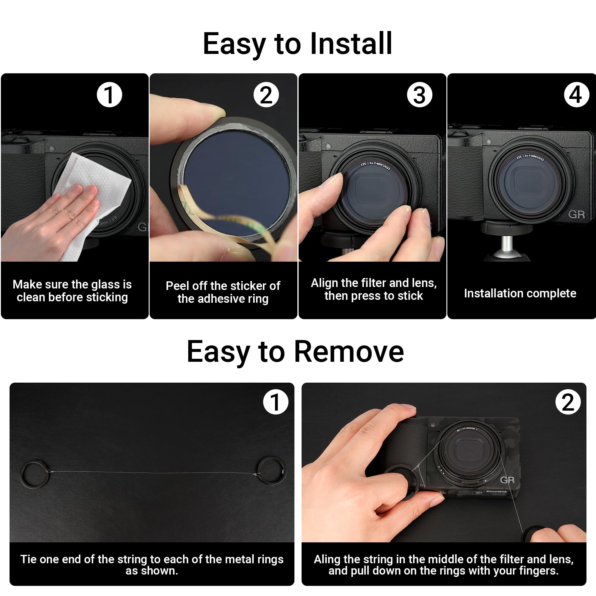 Foto 6 | Filtro De Protección Uv Jjc Para Ricoh Gr Iiix Gr Iiix Hdf Gr Iii - Venta Internacional.