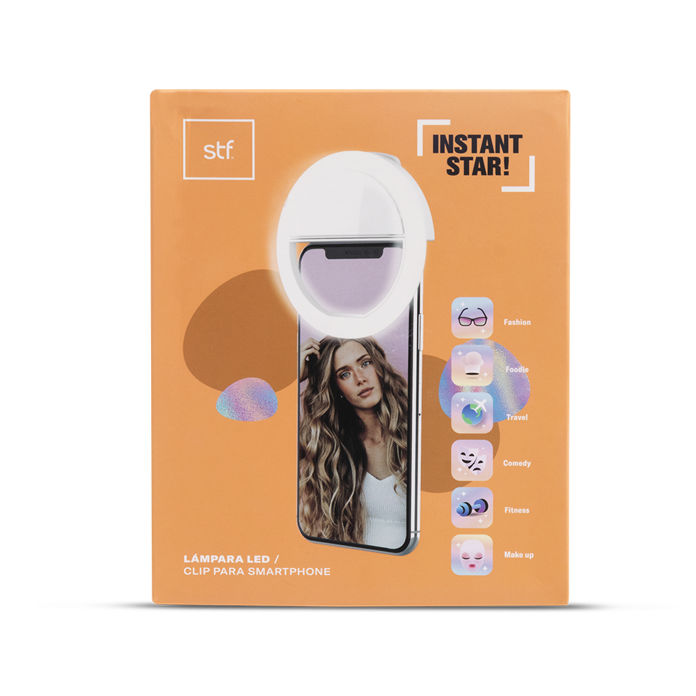 Foto 4 pulgar | Lámpara Led Clip Stf para Smartphone Instant Star