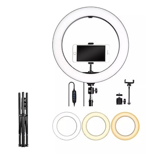 Foto 2 | Lampara Aro De Luz Led De 10 Pulgadas Con Tripie Portátil No Incluye Celular Eo Safe Imports Esi-4516-1 Negro