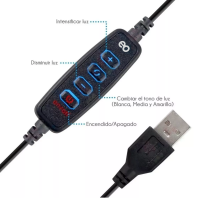 Foto 3 | Lampara Aro De Luz Led De 10 Pulgadas Con Tripie Portátil No Incluye Celular Eo Safe Imports Esi-4516-1 Negro
