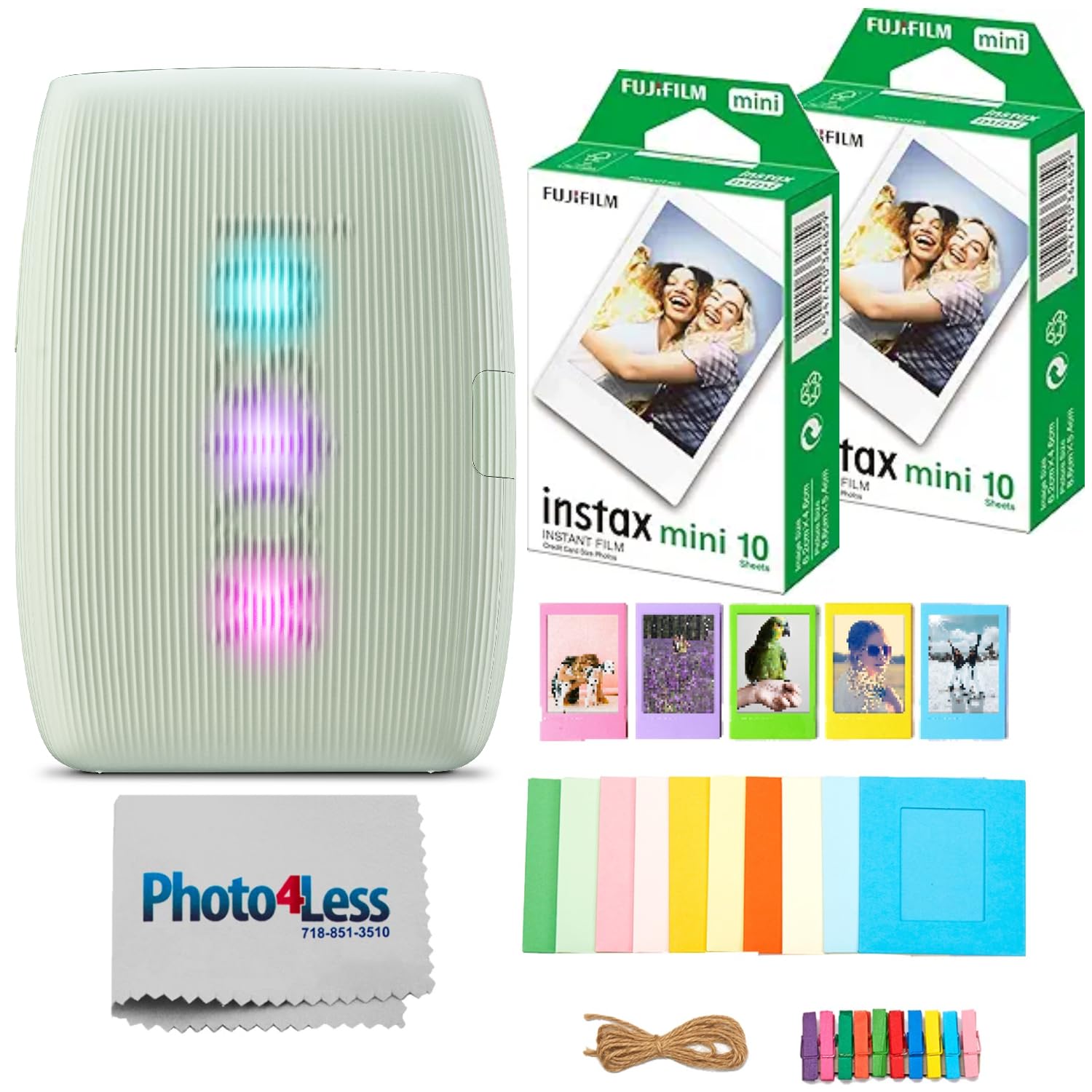 Foto 2 pulgar | Impresora Para Smartphone Fujifilm Instax Mini Link 3 Bundle, Color Verde - Venta Internacional.