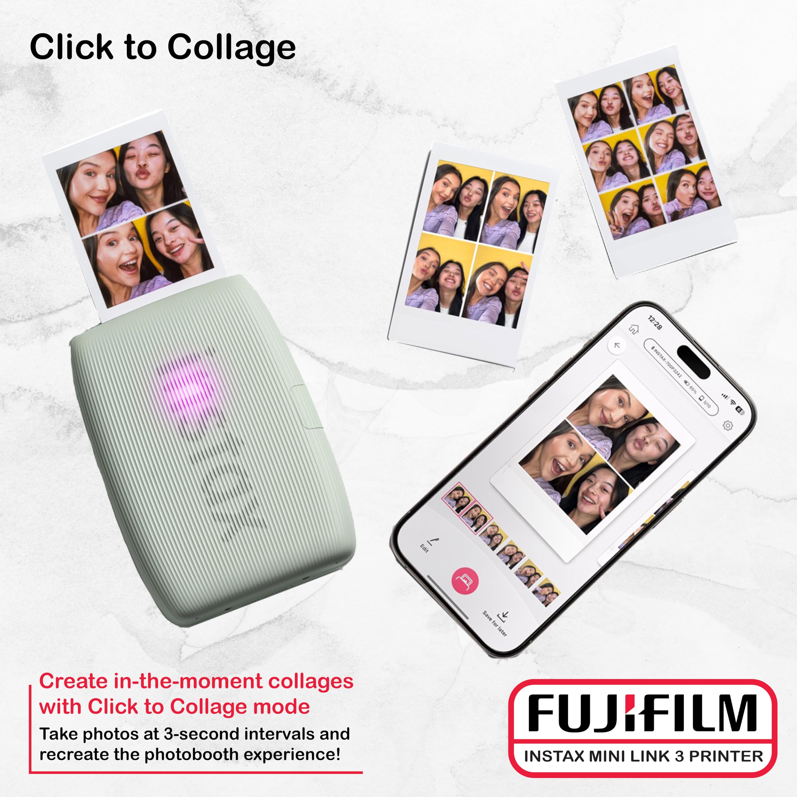 Foto 7 pulgar | Impresora Para Smartphone Fujifilm Instax Mini Link 3 Bundle, Color Verde - Venta Internacional.