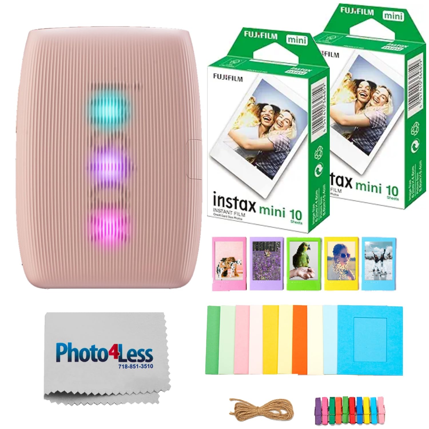 Foto 2 pulgar | Impresora Para Smartphone Fujifilm Instax Mini Link 3 Con Película Y Marco - Venta Internacional.