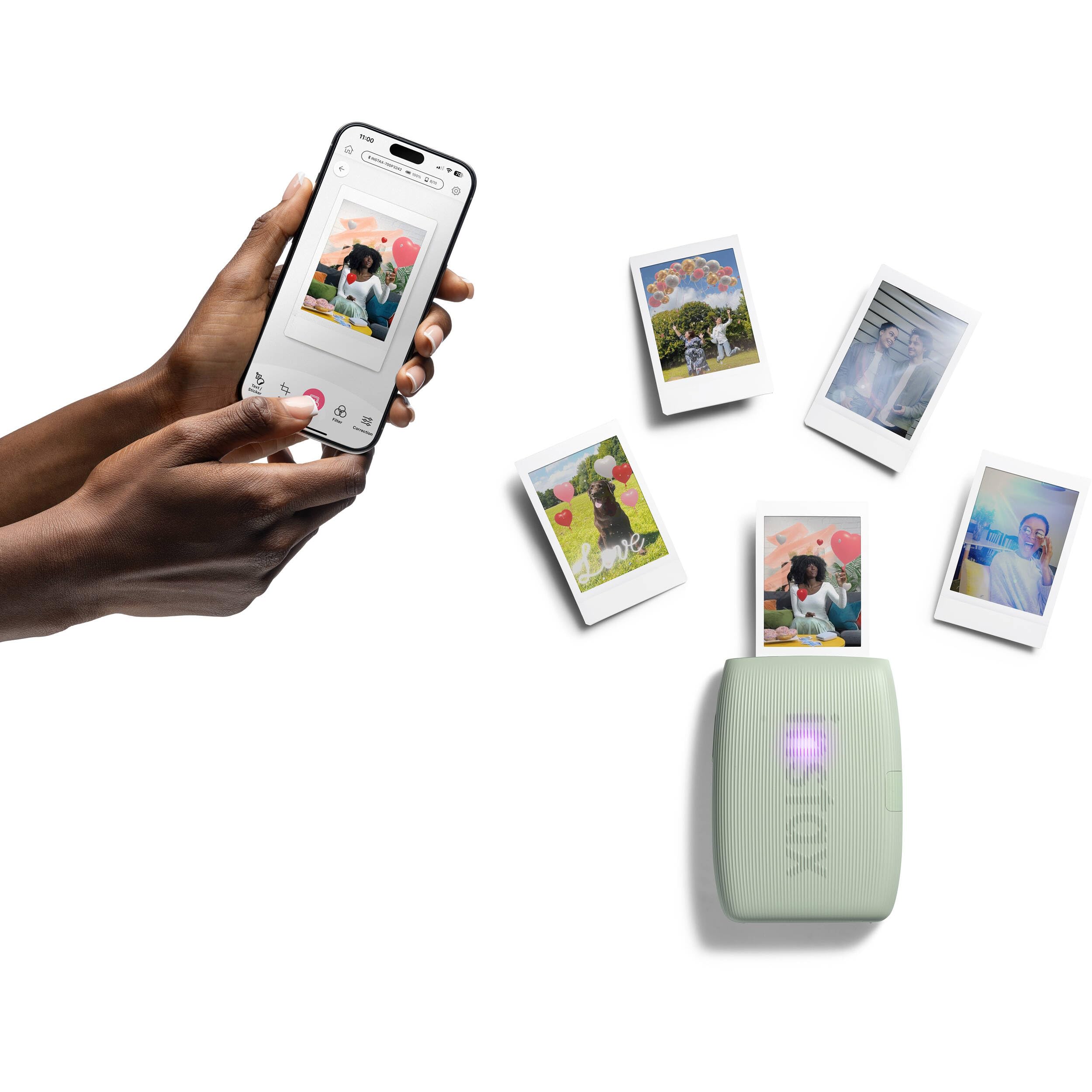 Foto 4 pulgar | Paquete De Impresora Fujifilm Instax Mini Link 3 Para Smartphone, Color Blanco - Venta Internacional.
