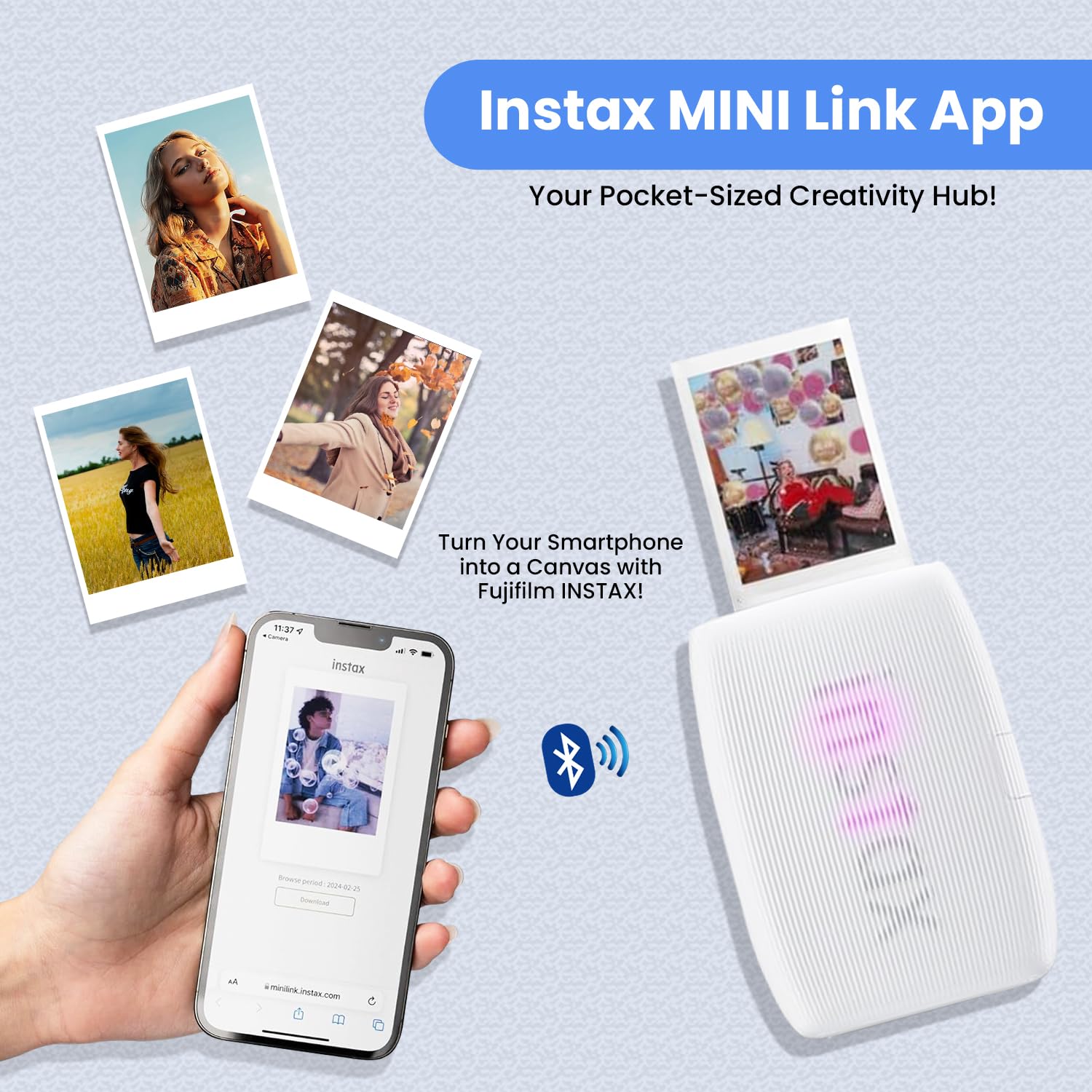 Foto 5 pulgar | Impresora Para Smartphone Fujifilm Instax Mini Link 3 + Film + Acc - Venta Internacional.